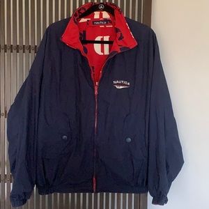 Nautical men’s reversible jacket